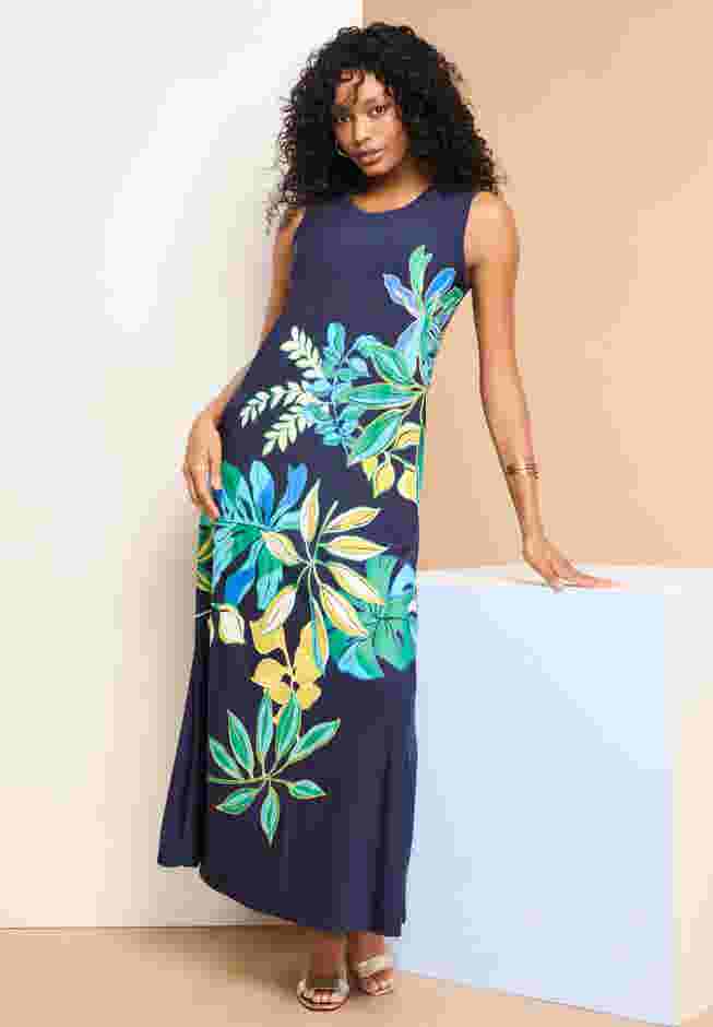 Ultrasmooth® Fabric Sleeveless Maxi Dress image number 0