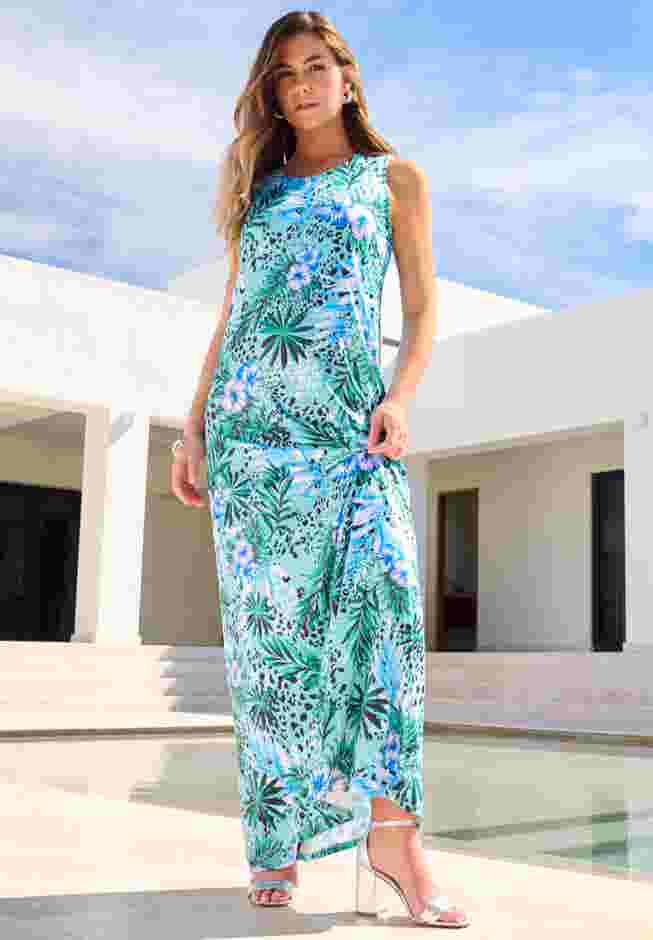 Ultrasmooth® Fabric Sleeveless Maxi Dress image number 0