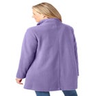Fleece Swing Funnel-Neck Coat image number 1