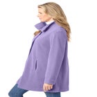 Fleece Swing Funnel-Neck Coat image number 2