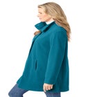 Fleece Swing Funnel-Neck Coat image number 2