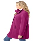 Fleece Swing Funnel-Neck Coat image number 2