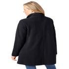 Fleece Swing Funnel-Neck Coat image number null
