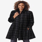 Fleece Swing Funnel-Neck Coat image number 0