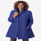 Fleece Swing Funnel-Neck Coat image number 0