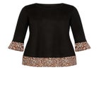 Hacci Chiffon Print Top image number 2