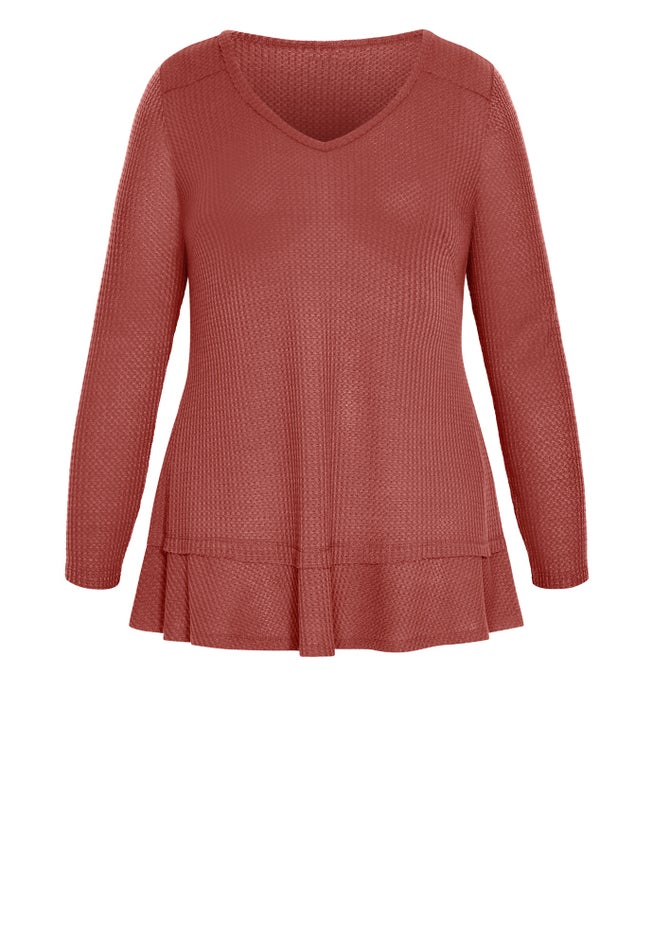 Waffle Ruffle Tunic image number 2