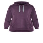 Frill Plain Hoodie image number null