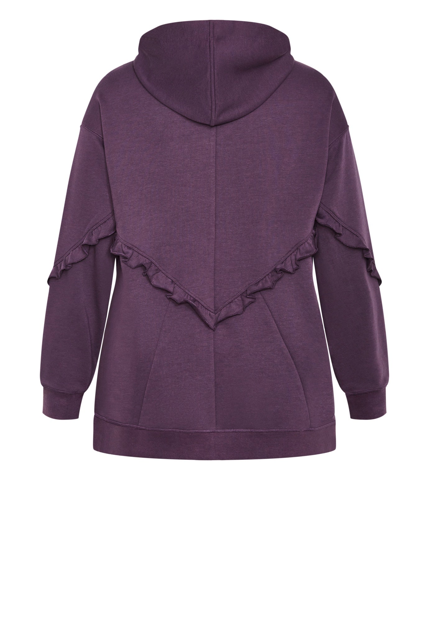 Frill Plain Hoodie image number 4