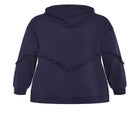 Frill Plain Hoodie image number null