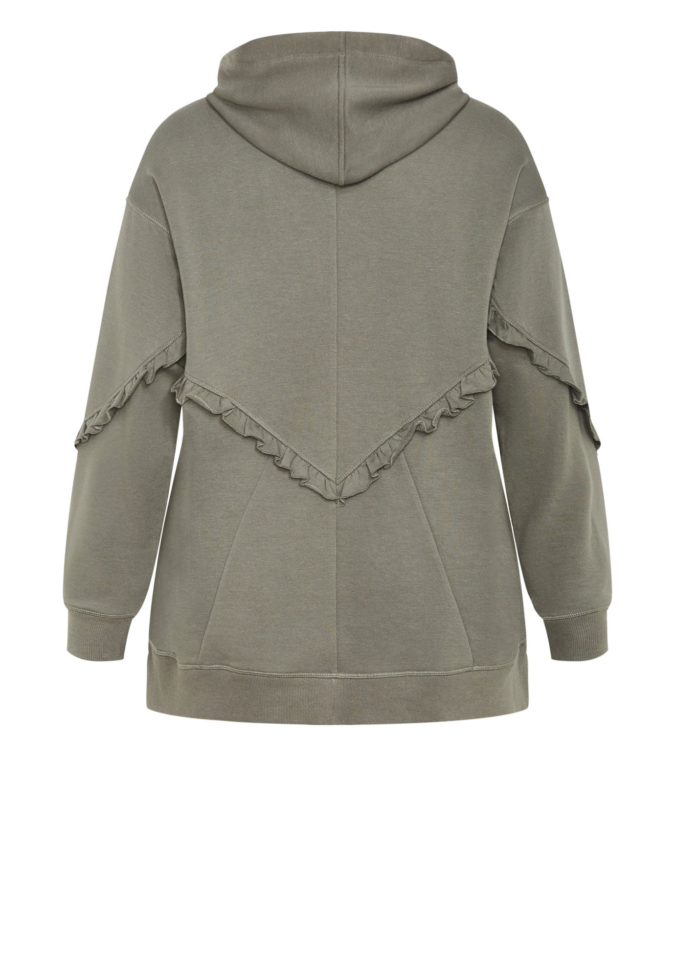Frill Plain Hoodie image number 4
