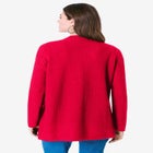 Handkerchief Hem Pointelle Cardigan Sweater image number null