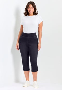 Butter Denim Pull On Crop Jean