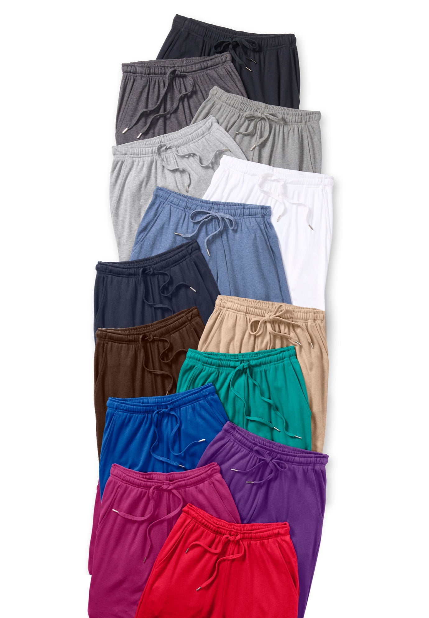 Sport Knit Straight-Leg Pull-On Pants image number 7