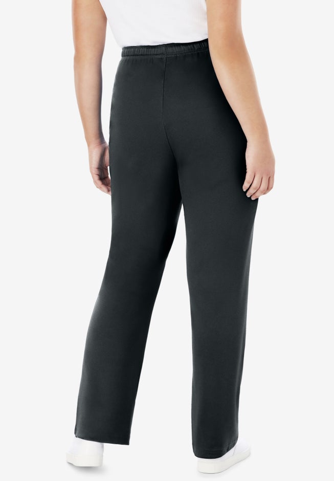 Sport Knit Straight-Leg Pull-On Pants image number 1