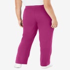 Sport Knit Straight-Leg Pull-On Pants image number null