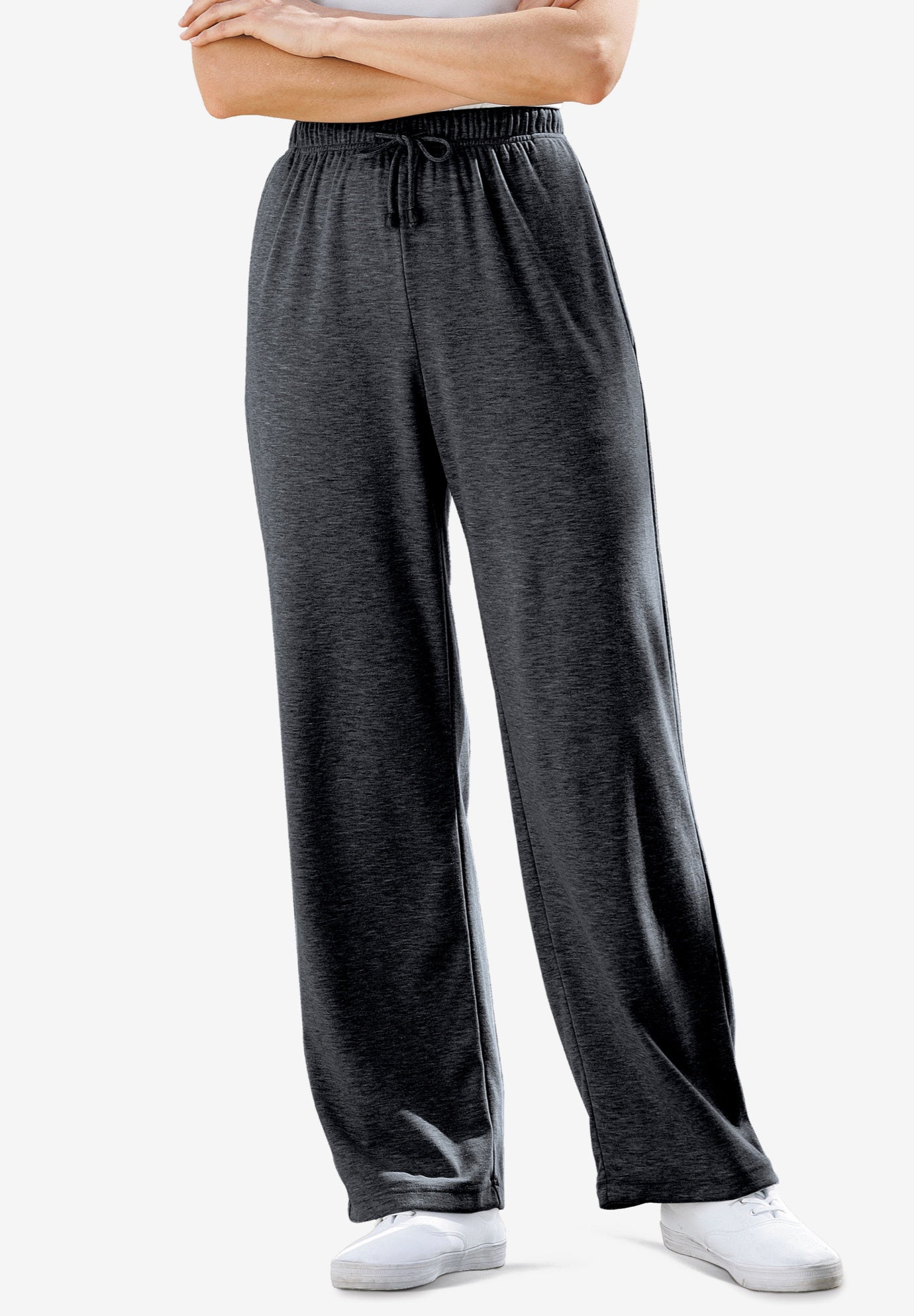 Sport Knit Straight-Leg Pull-On Pants image number 0