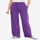 Sport Knit Straight-Leg Pull-On Pants image number null