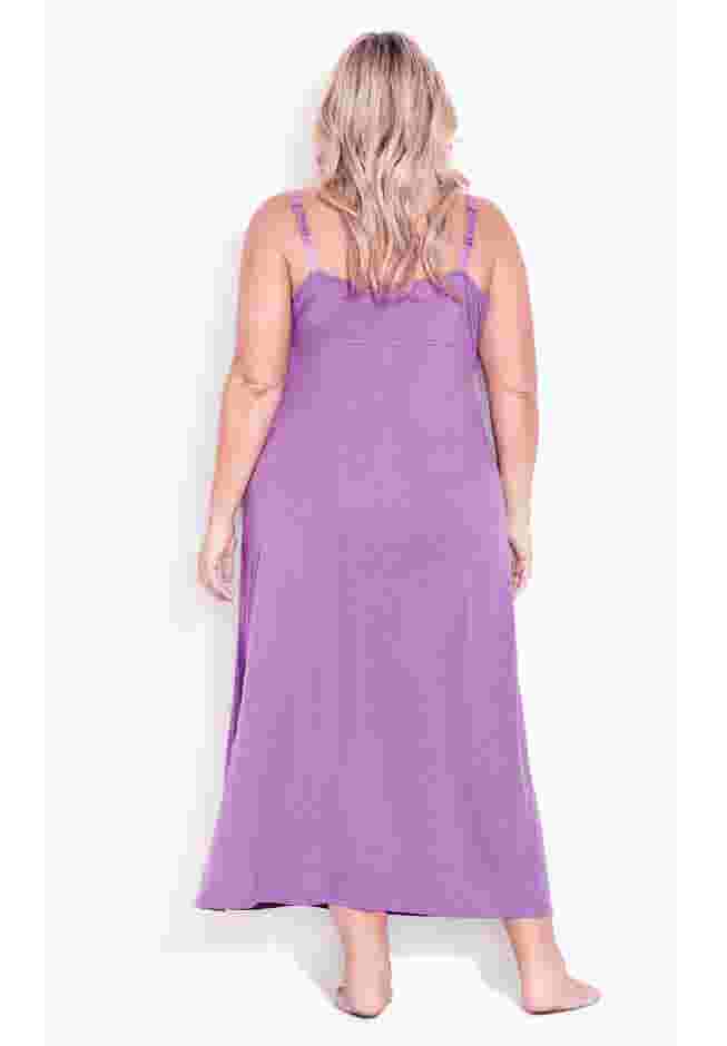 Lace Trim Maxi Sleep Dress image number 1