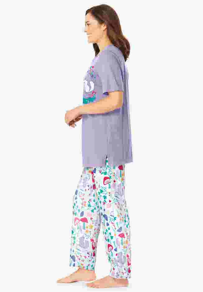 Graphic Tee PJ Set image number 2