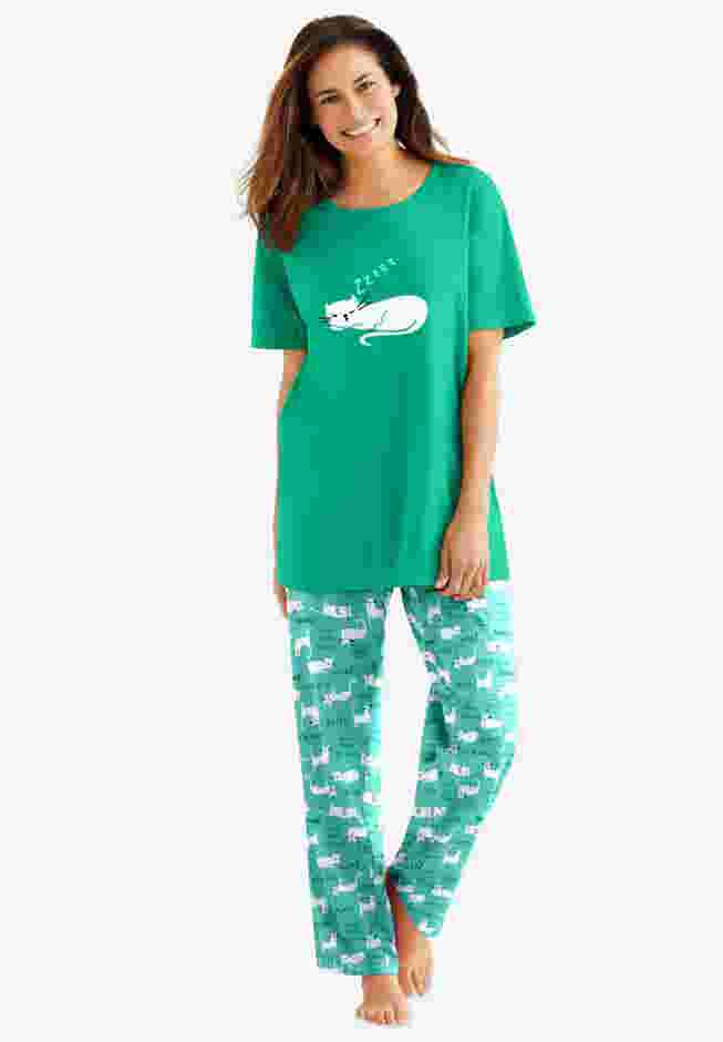 Graphic Tee PJ Set image number 0