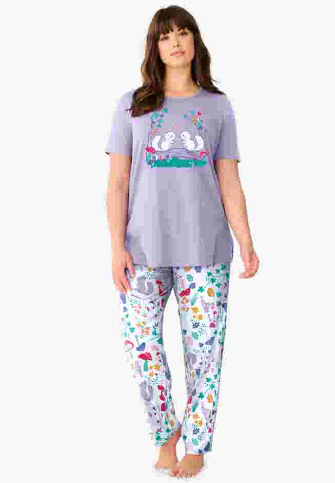 Graphic Tee PJ Set image number 0