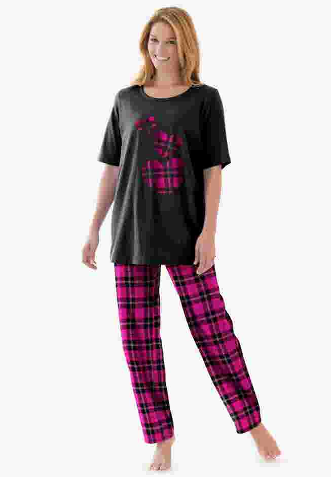 Graphic Tee PJ Set image number 0
