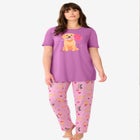 Graphic Tee PJ Set image number null