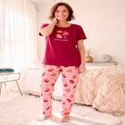 Graphic Tee Pure Cotton PJ Set image number 0
