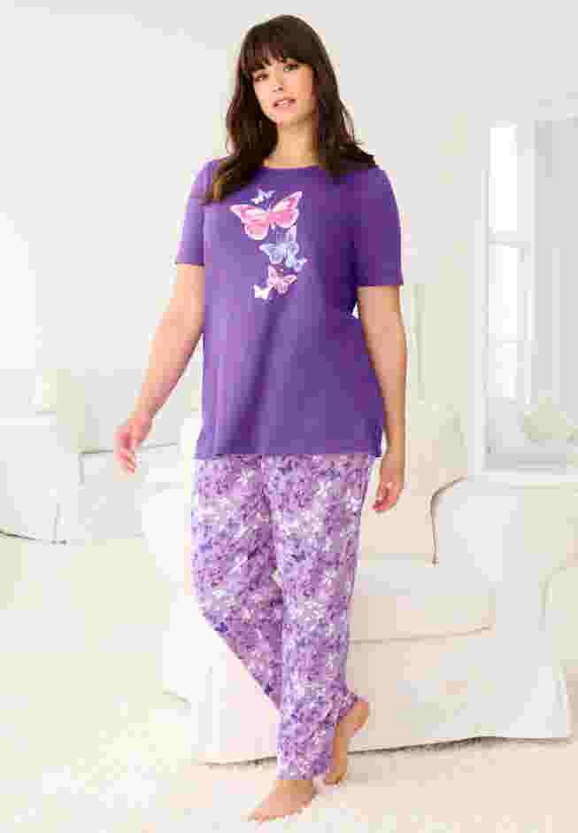 Graphic Tee PJ Set image number 3