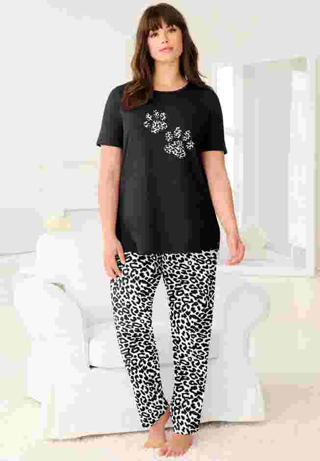 Graphic Tee PJ Set image number 5