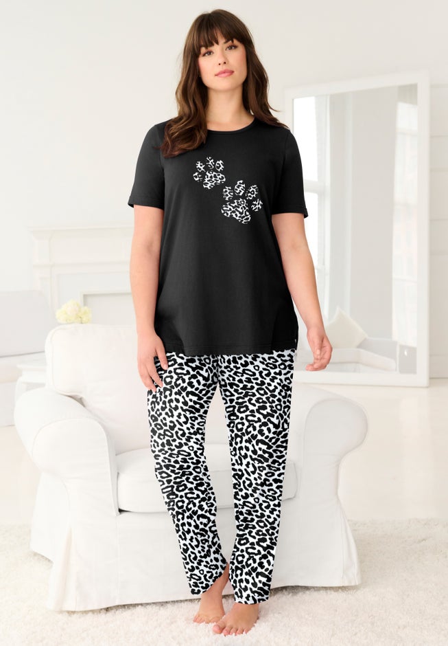 Graphic Tee PJ Set image number 0