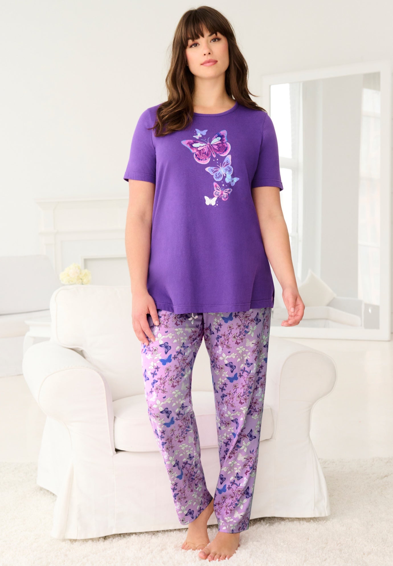 Graphic Tee PJ Set image number 0