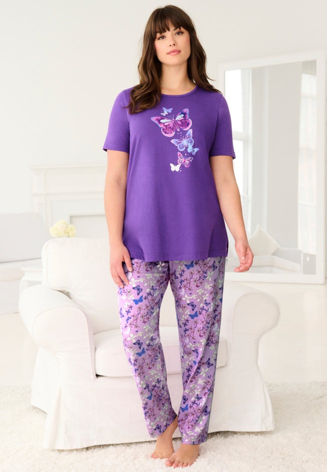 Graphic Tee PJ Set image number 0