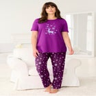 Graphic Tee Pure Cotton PJ Set image number 3