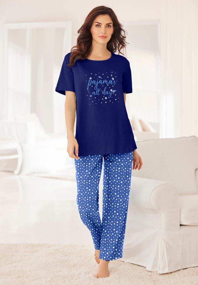 Graphic Tee PJ Set image number 0