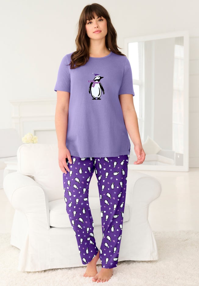 Graphic Tee PJ Set image number 0