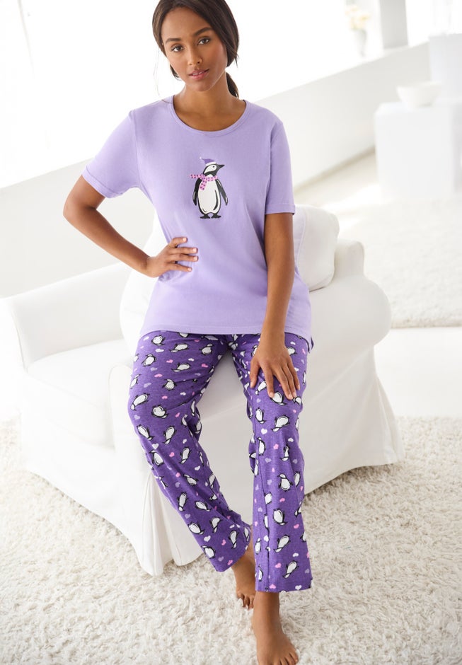 Graphic Tee PJ Set image number 1