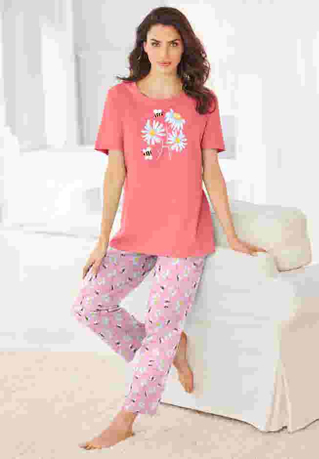 Graphic Tee PJ Set image number 0