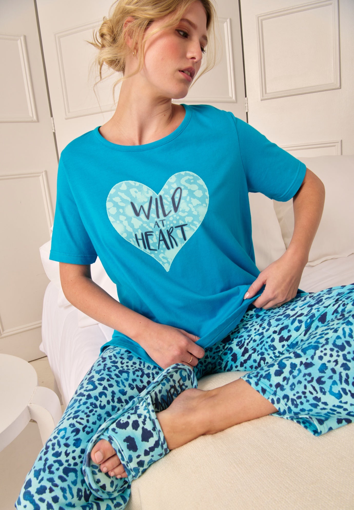 Graphic Tee PJ Set image number 4