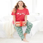 Graphic Tee Pure Cotton PJ Set image number 4