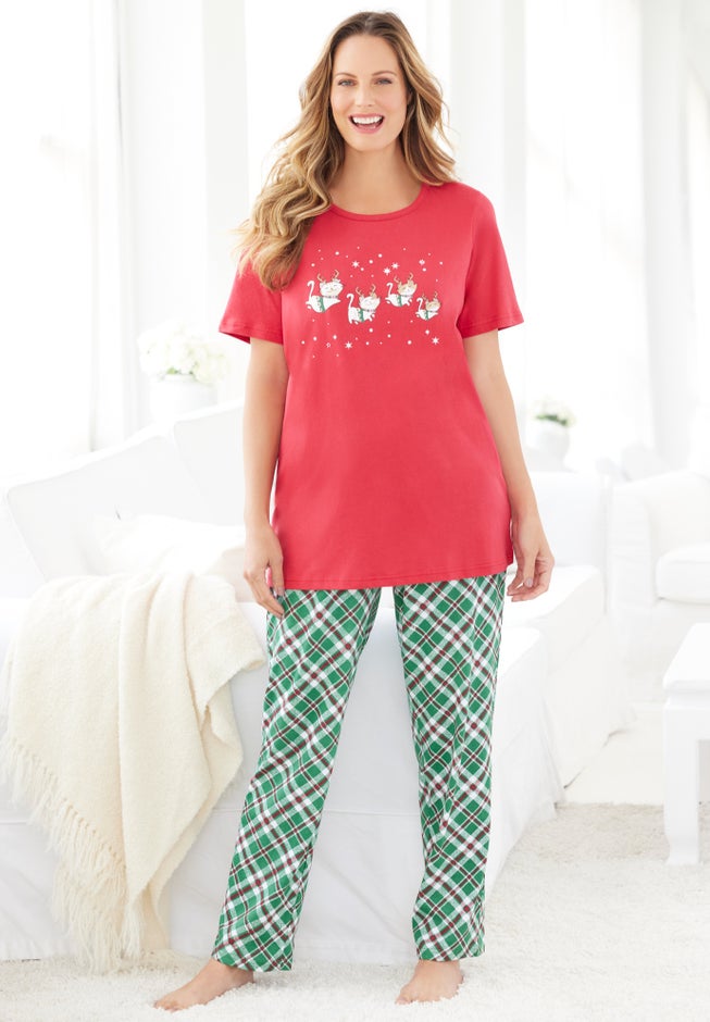 Graphic Tee PJ Set image number 0
