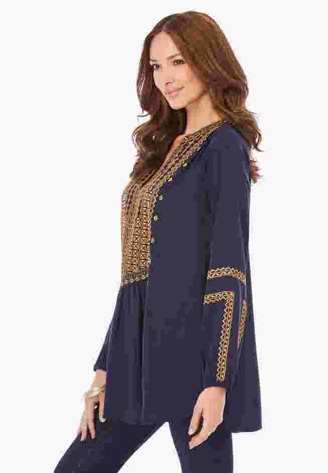 Embroidered Boho Tunic image number 2