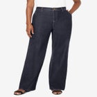 True Fit Stretch Denim Wide Leg Jean image number null