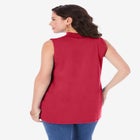 Ultimate Sleeveless Mockneck Tee image number null