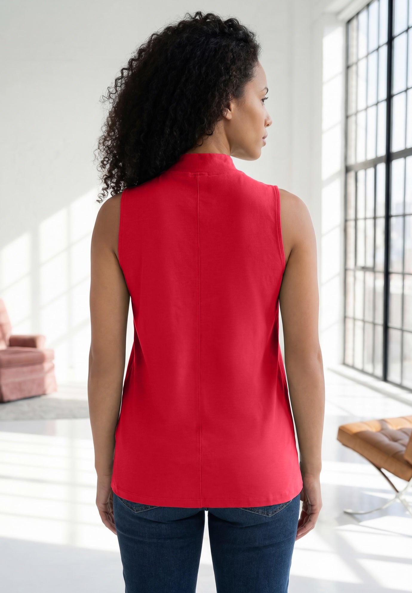 Ultimate Sleeveless Mockneck Tee image number 1