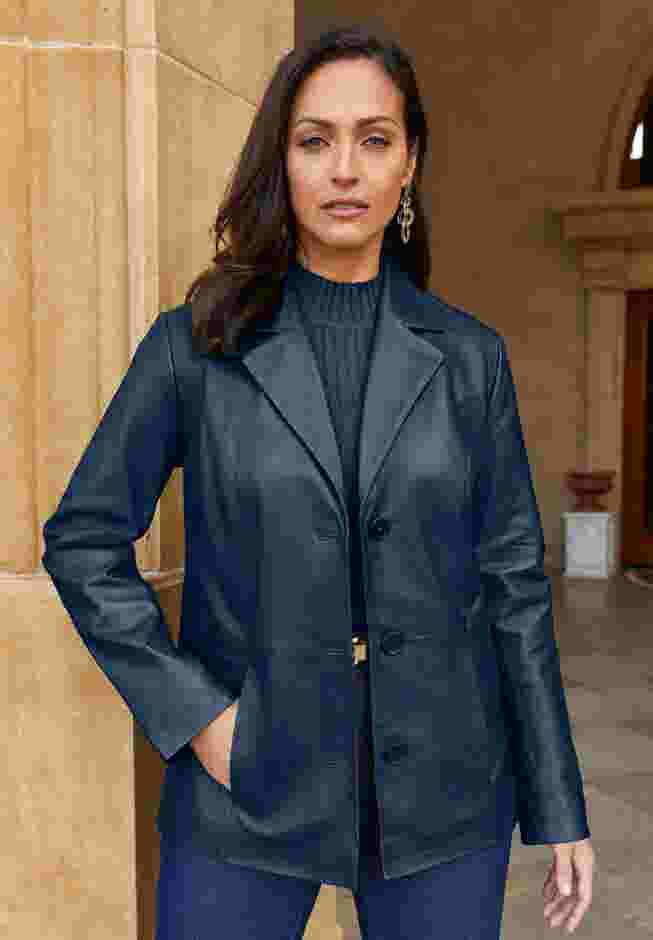 Leather Blazer image number 0
