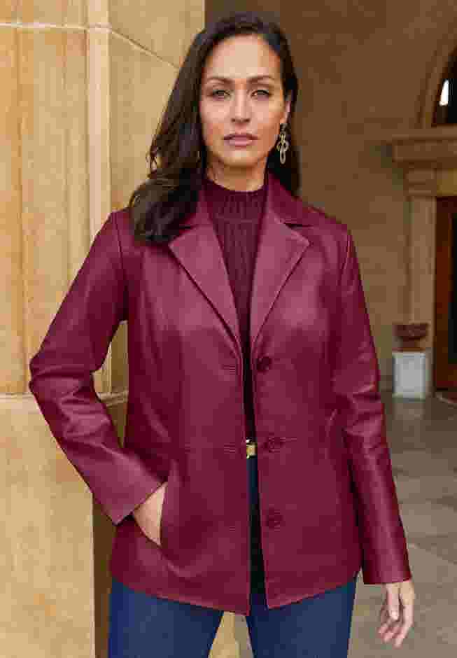 Leather Blazer image number 0