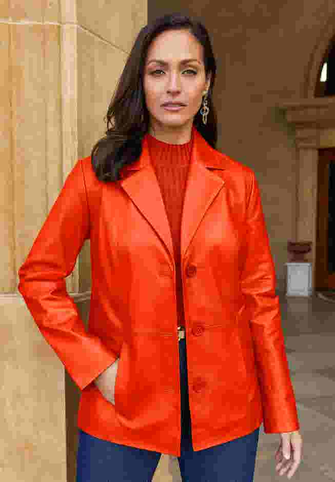 Leather Blazer image number 0