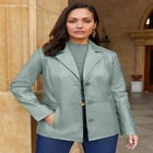 Leather Blazer image number null